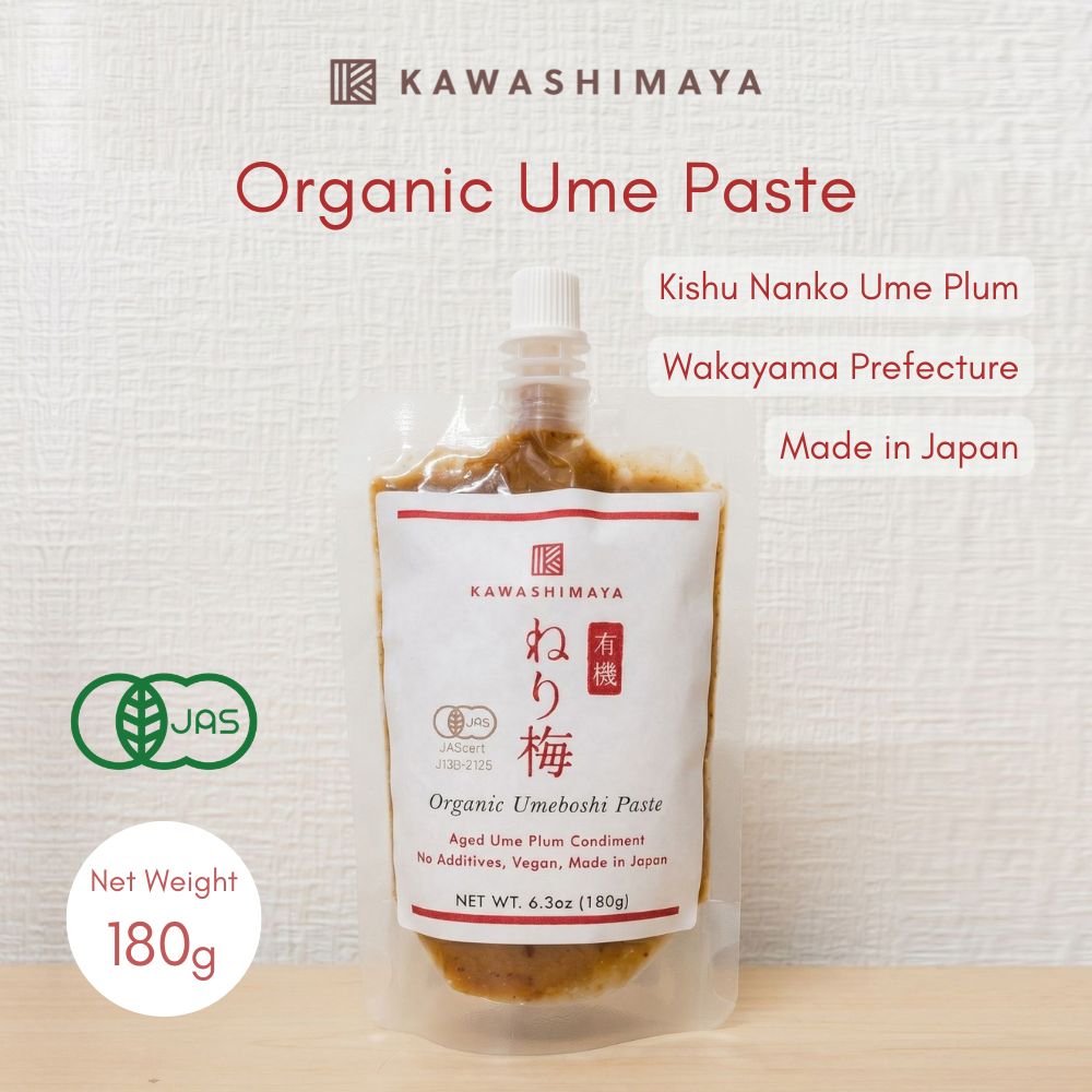 Kawashimaya Organic Umeboshi Paste 180gr - Pickled Kishu Nanko Ume Paste, Additives Free, Natural Ingredient, Made in Japan