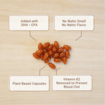 Kawashimaya Nattokinase Supplement Capsule 2400 FUs + DHA/EPA (120 Plant-Based Soft Capsules) - Non-GMO, Gluten Free, Made in Japan